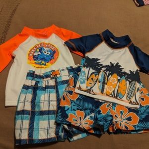 🚫SOLD🚫 Boys Swim trunks and rash guards